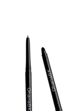 Close-up of Ohana&K Eyeshadow Pencil with precise tip and soft blending sponge, ideal for creating smokey eye looks.