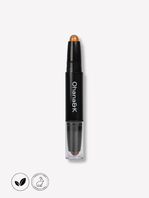 Ohana&K Contouring Bicolor Stick – Vegan, Cruelty-Free, Dual-ended for Sculpting and Highlighting