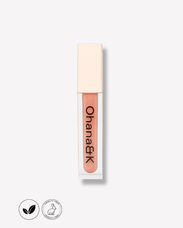 Ohana&K Vegan & Cruelty-Free Lip Gloss – 6ml, High-Shine Finish