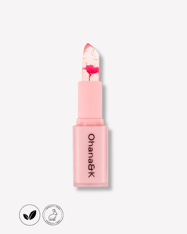 Ohana&K Reactive Lip Balm – Vegan, Cruelty-Free, Subtle Pink Tint & Hydration